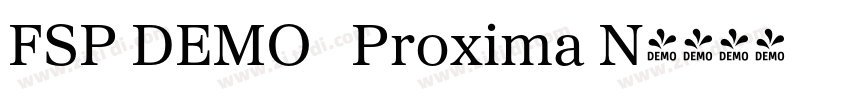 FSP DEMO   Proxima N字体转换